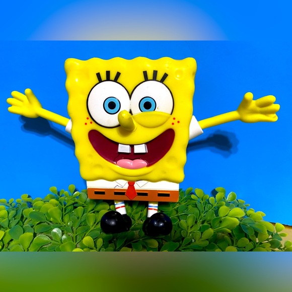 SPONGEBOB SQUAREPANTS STRETCHY TALKING TOY JUST PULL HIS RIGHT ARM OR LEFT LEG - Picture 1 of 11